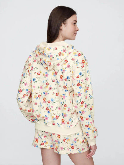 Relaxed Gap Logo Off White Hoodie