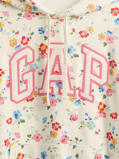 Relaxed Gap Logo Off White Hoodie