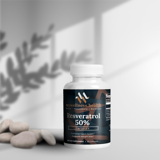 Trans-Resveratrol 50% Supplement - Natural Antioxidant Capsules