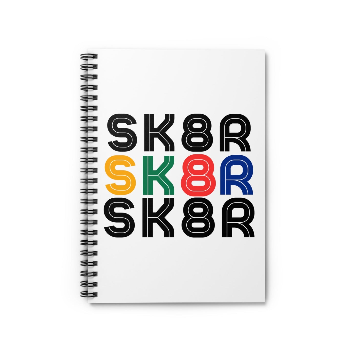 Retro Skater Spiral Notebook - Ruled Line