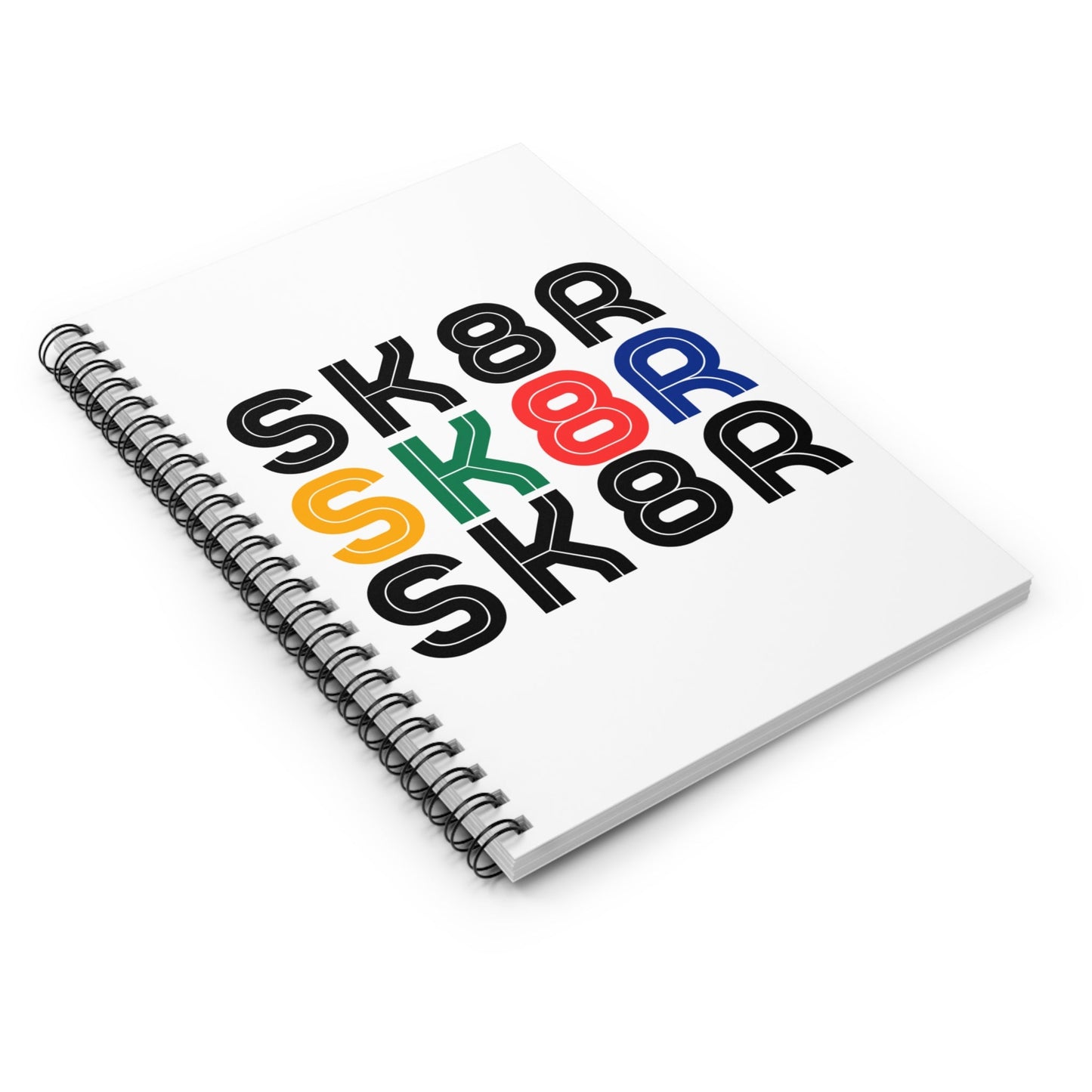 Retro Skater Spiral Notebook - Ruled Line