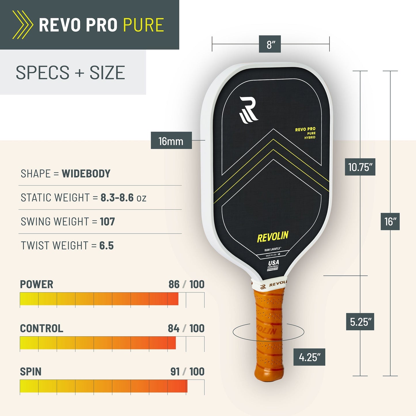 Revo Pro Pure Pickleball Paddle - Triathlete Store
