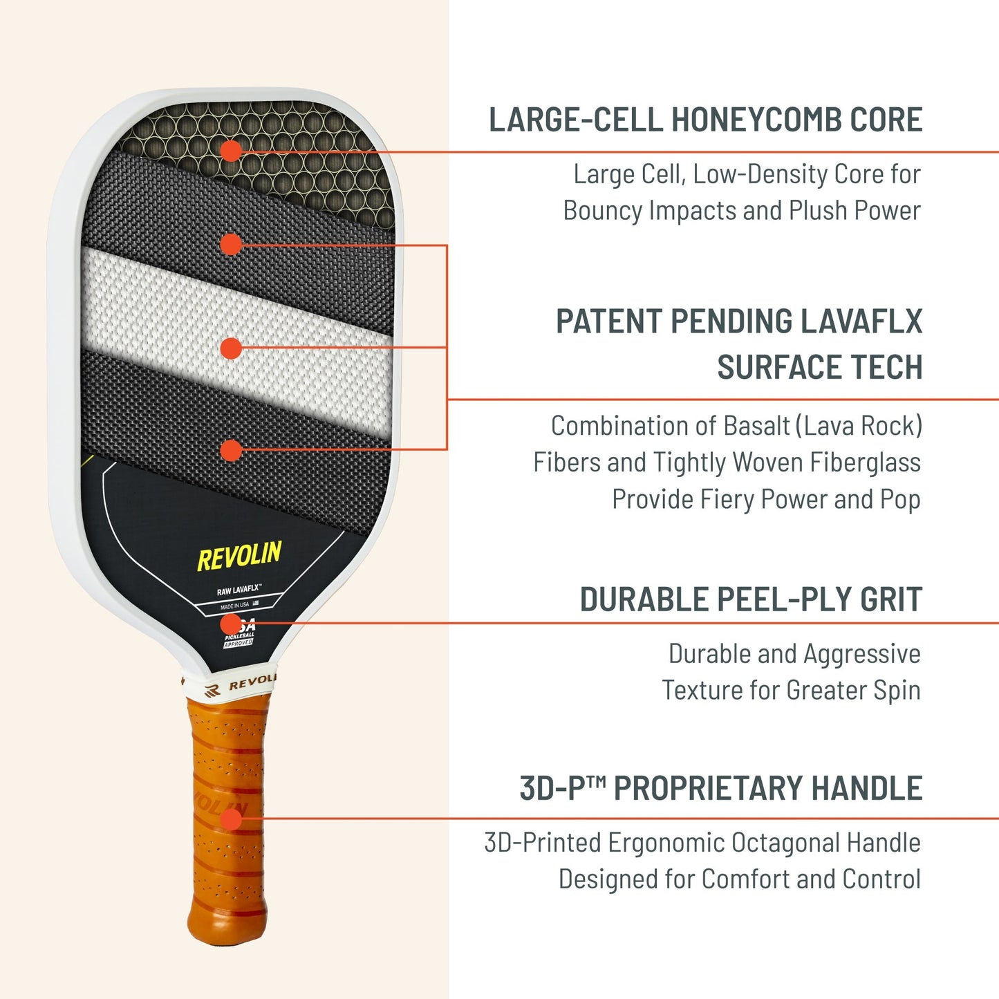 Revo Pro Pure Pickleball Paddle