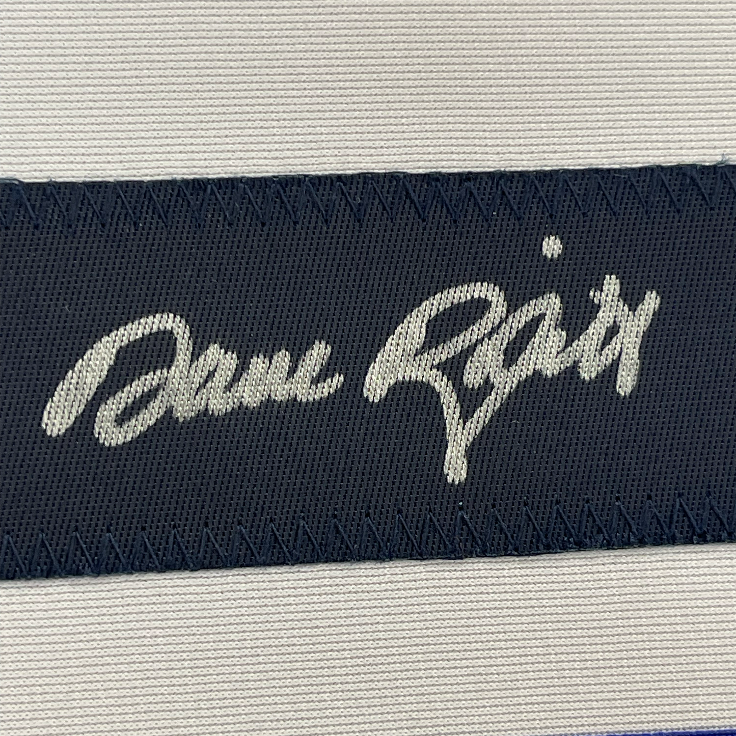 Framed Autographed/Signed Dave Righetti 35x39 New York Pinstripe Baseball Jersey JSA COA