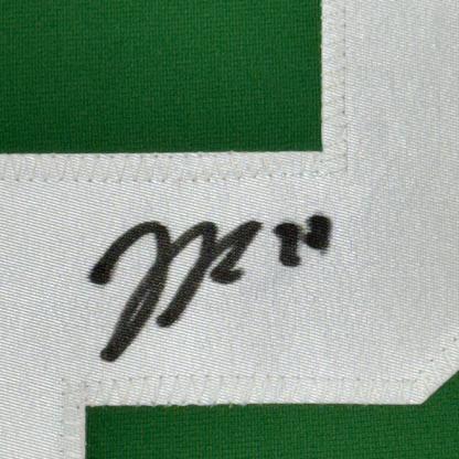 Framed Autographed/Signed Jason Robertson 35x39 Dallas Green Hockey Jersey JSA COA