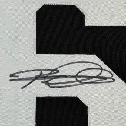 Framed Autographed/Signed Rod Woodson 35x39 Pittsburgh Black Football Jersey JSA COA