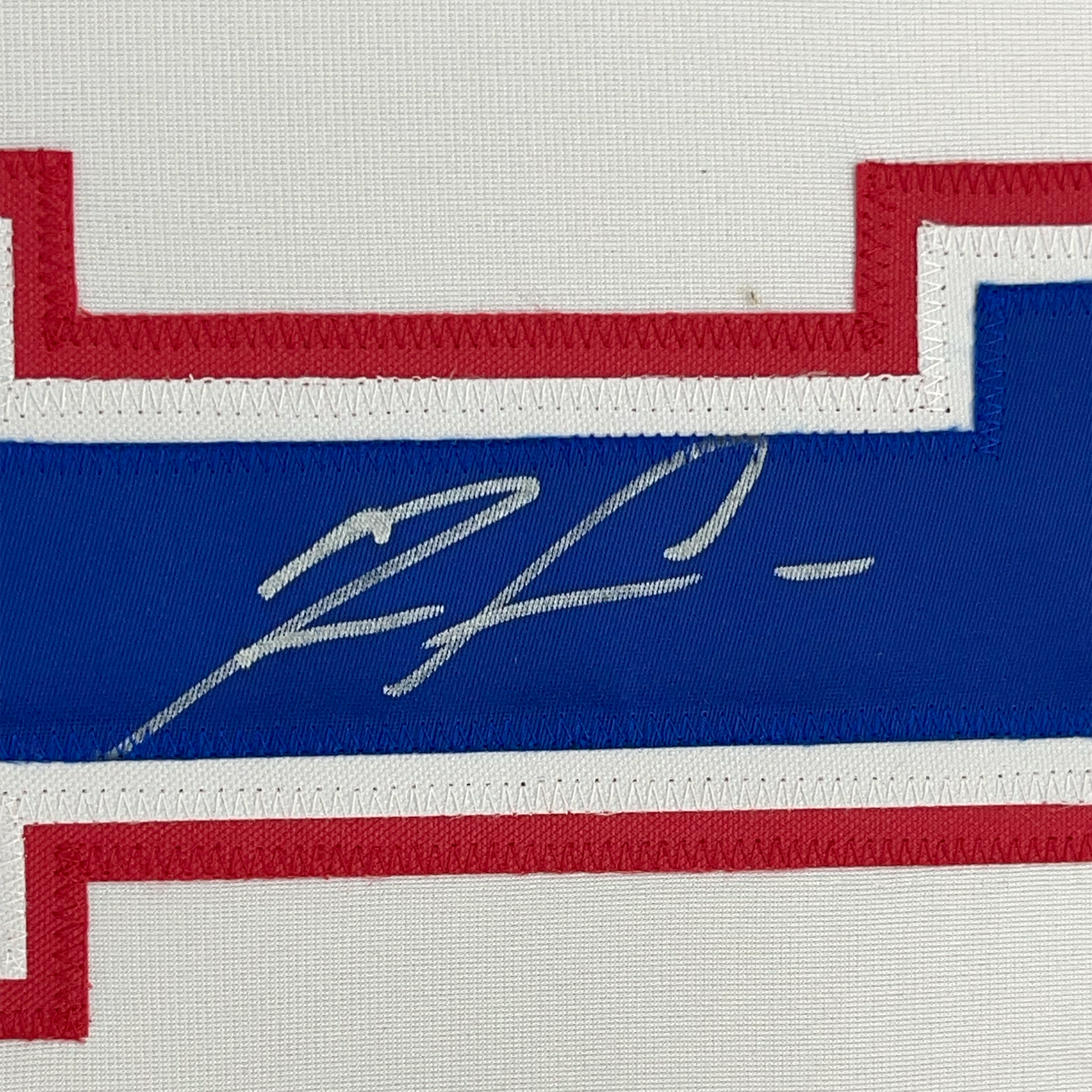 Framed Autographed/Signed Ronald Acuna Jr. 35x39 Atlanta White Retro Baseball Jersey Beckett BAS COA