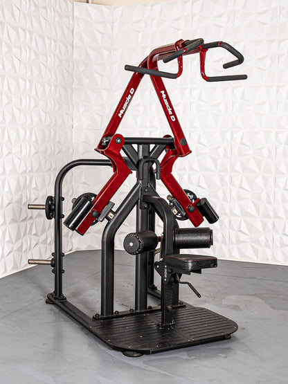 Pro Strength Rotary Lat Pull-Down - Muscle D Fitness - Premium - Adjustable - Plate Loaded - Lat Training