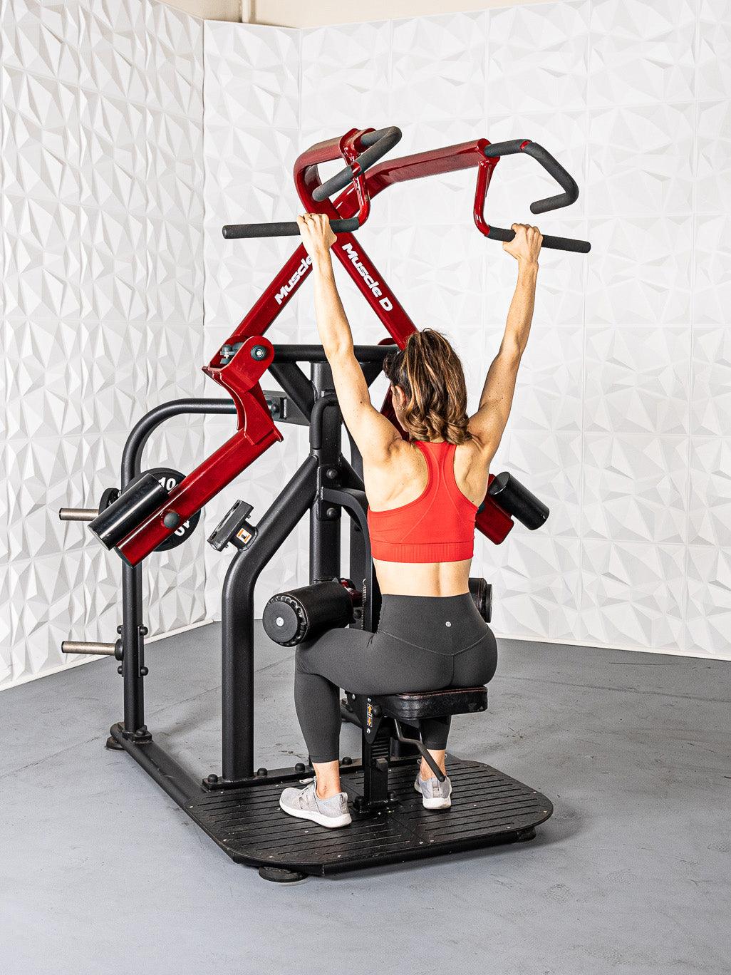 Pro Strength Rotary Lat Pull-Down - Muscle D Fitness - Premium - Adjustable - Plate Loaded - Lat Training