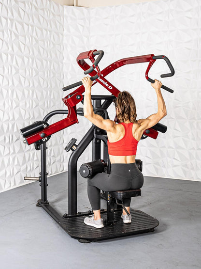 Pro Strength Rotary Lat Pull-Down - Muscle D Fitness - Premium - Adjustable - Plate Loaded - Lat Training