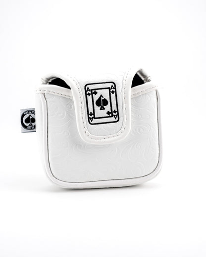 White Out Ace of Spades - Mallet Putter Cover