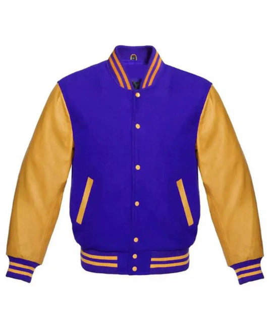 Royal Blue And Gold Varsity Jacket
