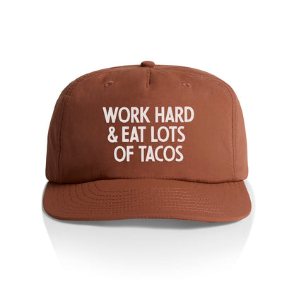 Work Hard & Eat Tacos Nylon Snapback