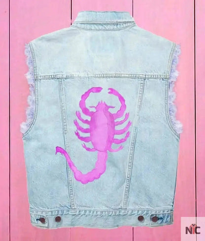 Ryan Gosling Barbie Blue Denim Vest