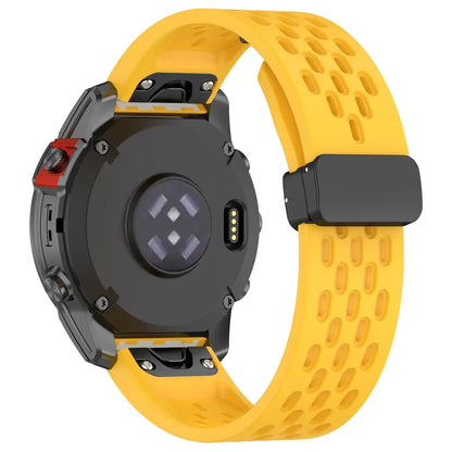 Garmin QuickFit 20/22/26mm Perforated Silicone Magnetic Clasp Band