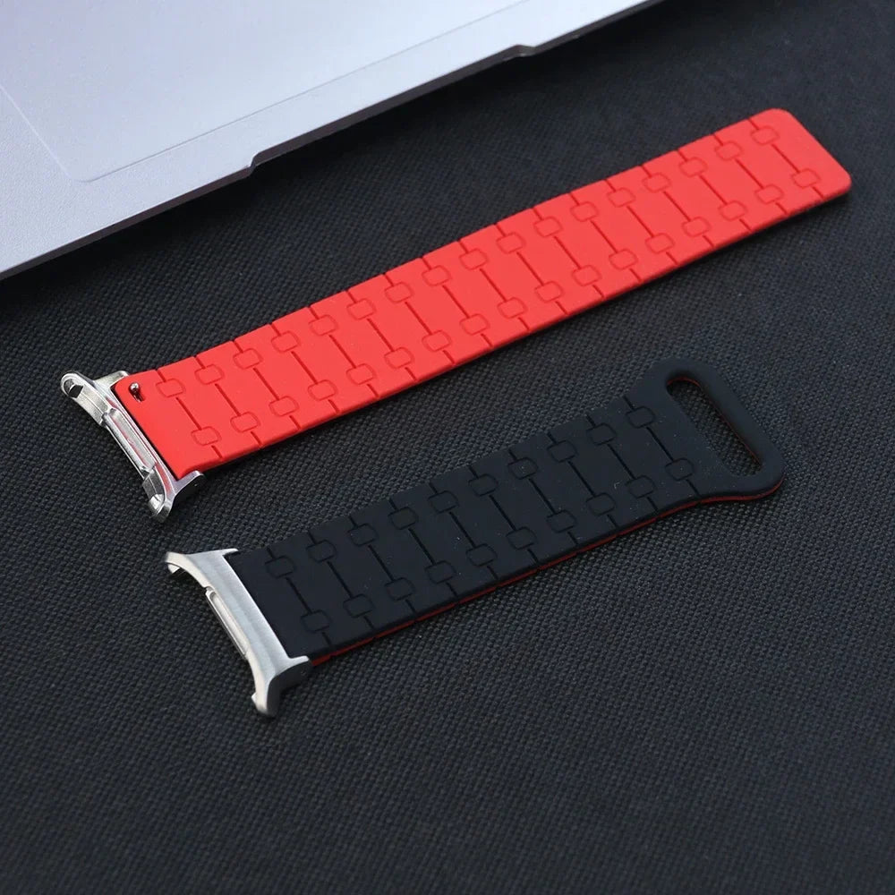 Samsung Galaxy Watch8, 9 & Ultra Two-Tone Magnetic Silicone Band