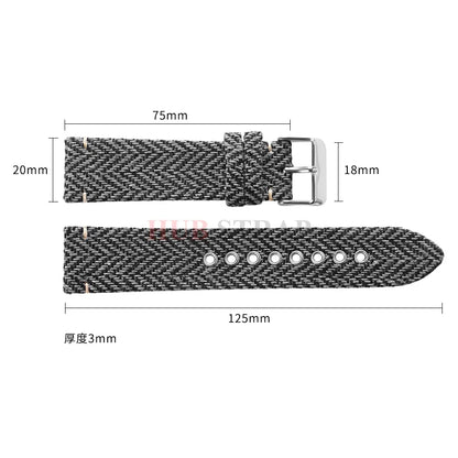 Samsung Galaxy Watch 7, 6, 5, 4 & FE Herringbone Woven Band