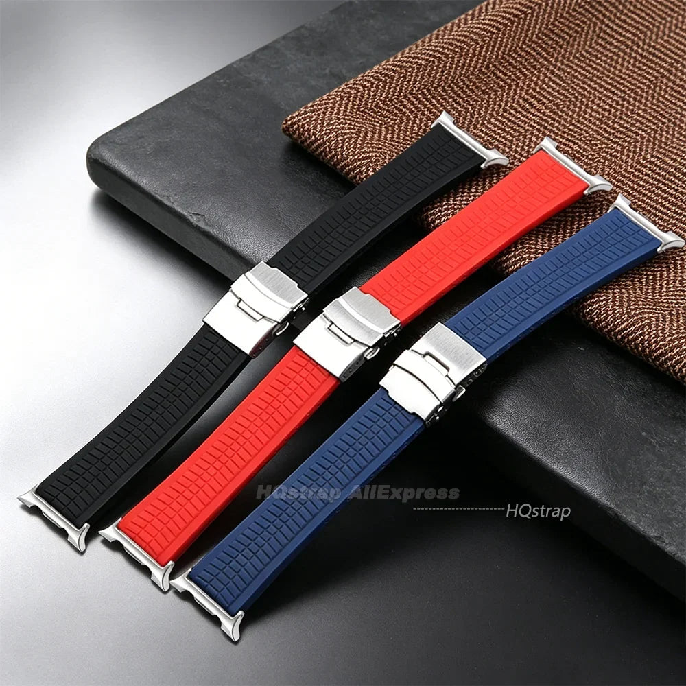 Samsung Galaxy Watch8, 8 Classic & 9 Silicone Deployant Clasp Band