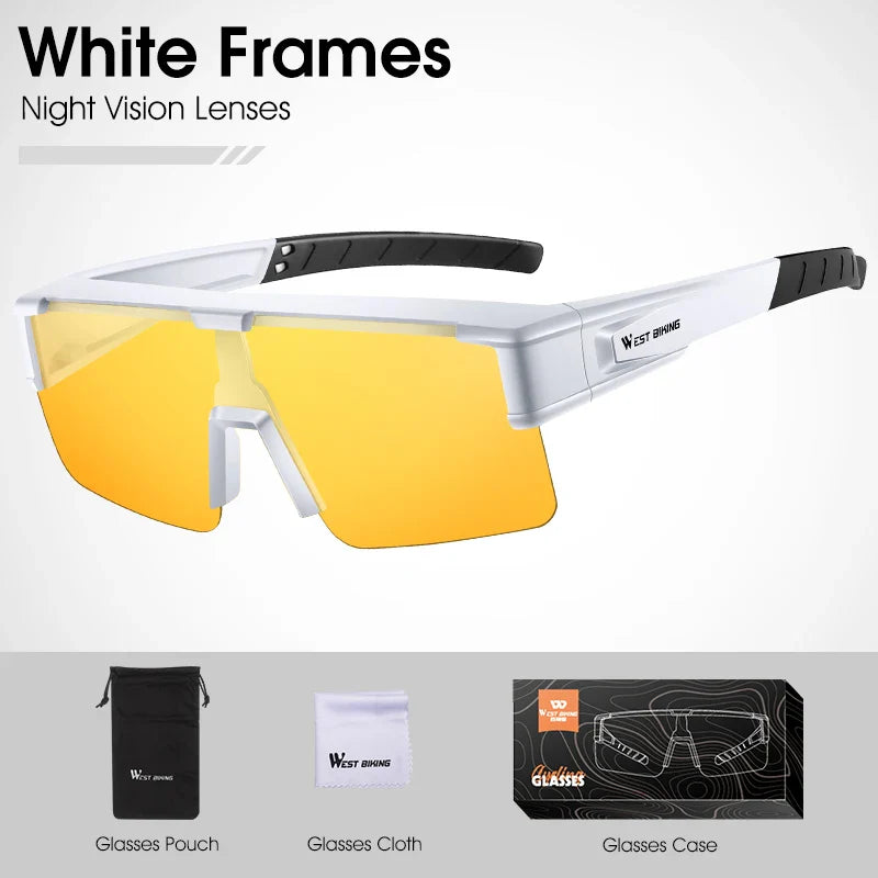 WEST BIKING Cycling Glasses Photochromic UV400 Protection