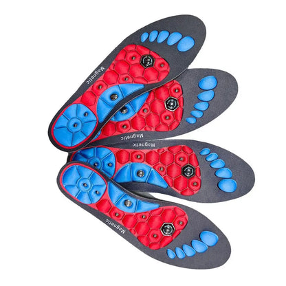 1 Pair High-end Acupressure Foot Insoles for Men Women Orthopedic Gel Magnetic Shoe Inserts Magnet Technology Support Insole