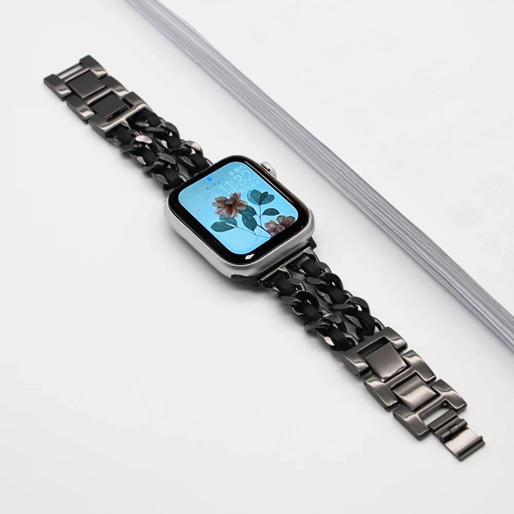 Apple Watch Stainless Steel Strap - Luxury Chain Design