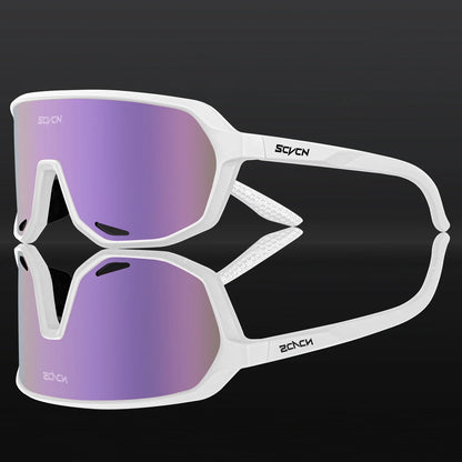 Scvcn Cycling Glasses Photochromic Mens Bike Sunglasses for Mountain Bicycle Eyewear Cycle Goggles Sports UV400 Polarized MTB