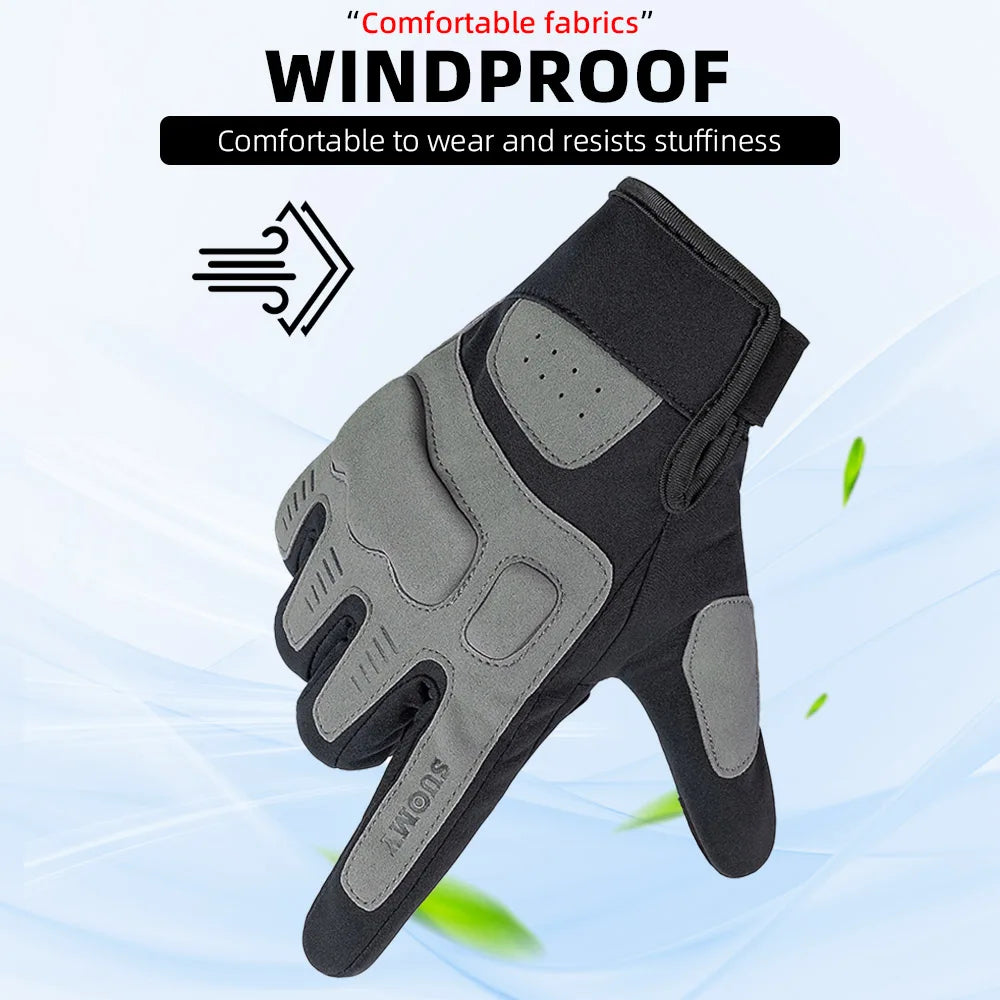 Three-color Anti-collision Breathable Non-slip Windproof Touch Screen Outdoor Gloves