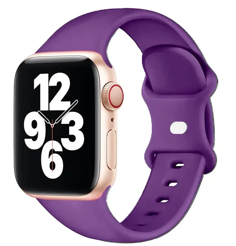 Apple Watch Silicone Band - Soft Waterproof Flexible Strap