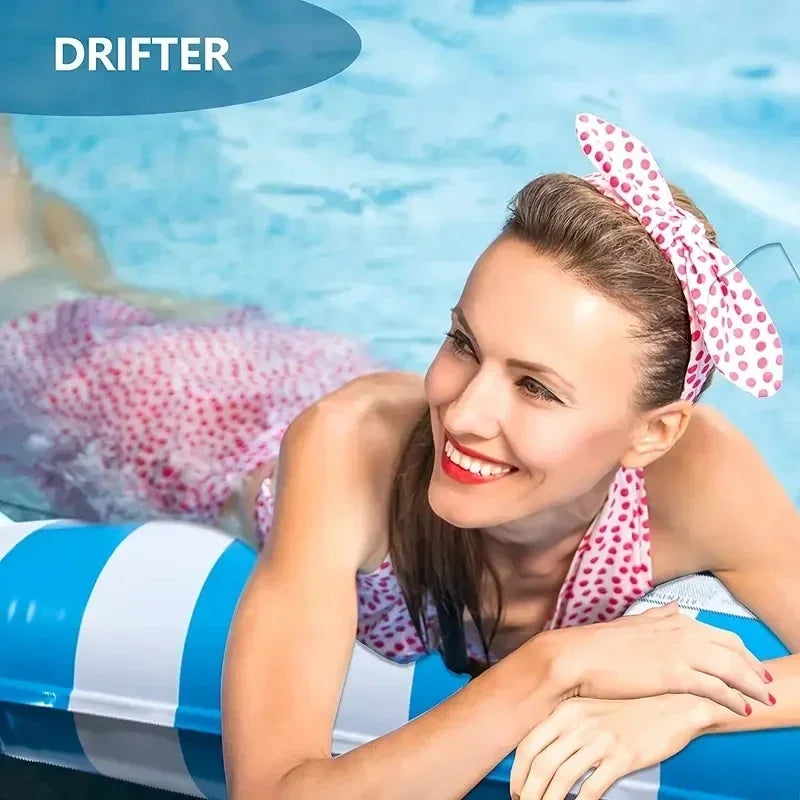 1PC Inflatable Float Hammock floaties for adults Perfect for Poolside Lounging This Summer Water Play Accessories Water Sports