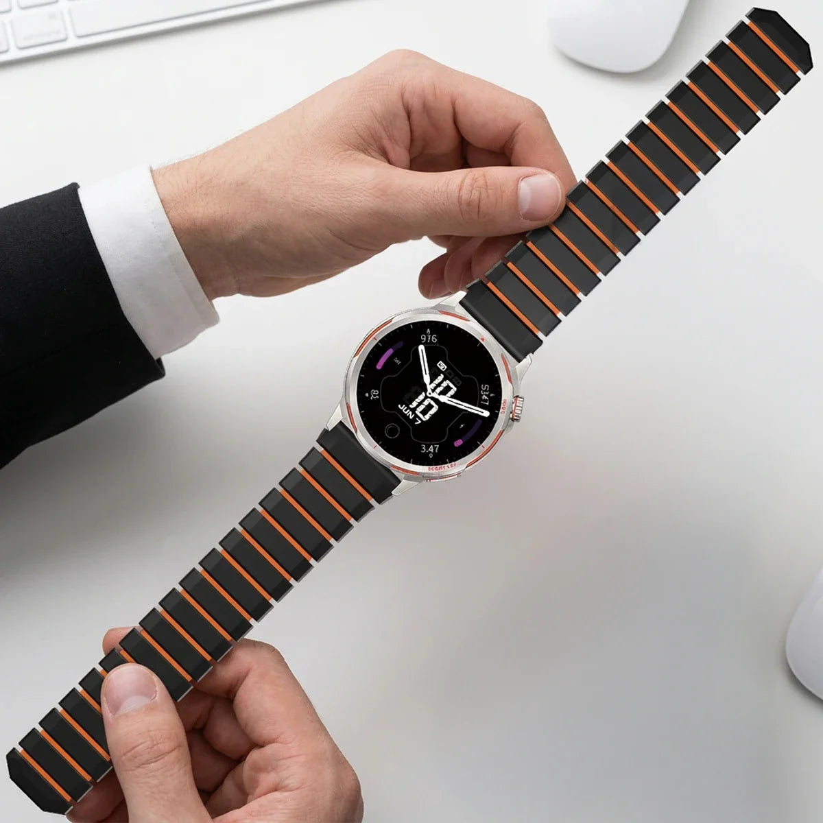 Samsung Galaxy Watch8, 9 & Ultra Magnetic Silicone Loop Band
