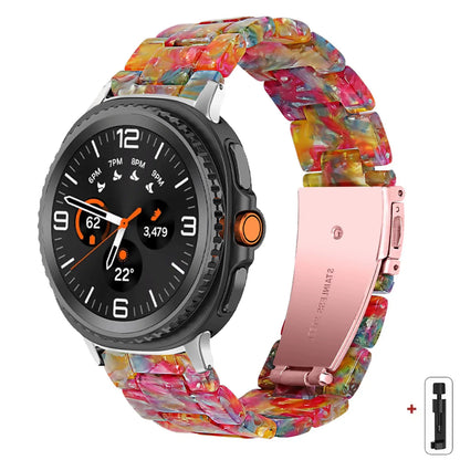 Samsung Galaxy Watch8, 9 & Ultra Resin Link Band, 40 Patterns