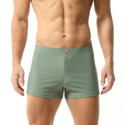 SEOBEAN Men’s Swim Trunks – Quick-Dry, Stretch Nylon + Spandex, Multiple Colors & Sizes