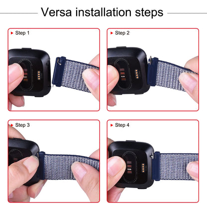 Nylon Velcro Fitbit Versa & Sense Bands