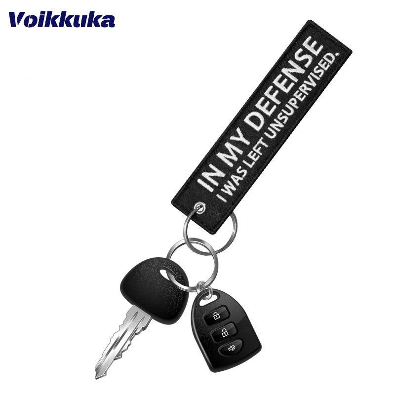 Left Unsupervised - Motorcycle Keychain