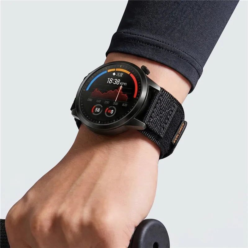 Samsung Galaxy Watch 7, 6, 5, 4 & FE Hook-and-Loop Nylon Sport Band