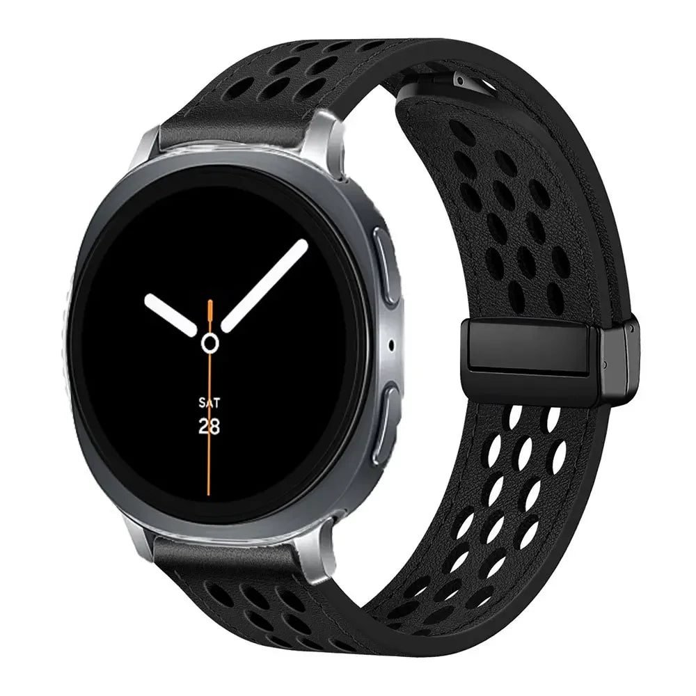 Samsung Galaxy Watch8, 9 & Ultra Perforated Silicone Magnetic Band