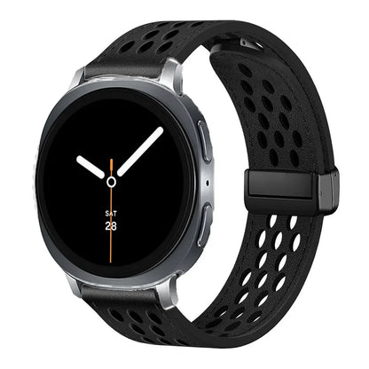 Samsung Galaxy Watch8, 9 & Ultra Perforated Silicone Magnetic Band