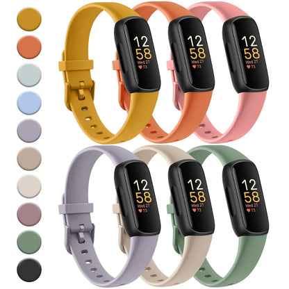 Fitbit Inspire 3 Silicone Band – Soft Waterproof Strap