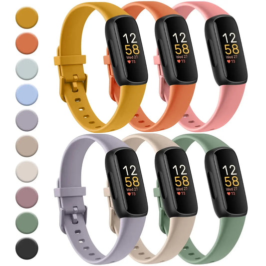 Fitbit Inspire 3 Silicone Band – Soft Waterproof Strap