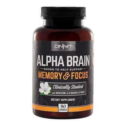 Brain Health Supplement Capsules - Supports Memory Concentration And Cognitive Processing Speed - 90 Count Bottle