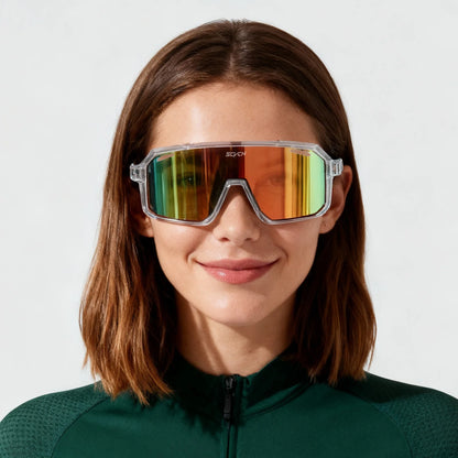 SCVCN Men Women Outdoor Bike Cycling Glasses UV400 Sport Sunglasses Mountain Bicycle Riding Eyewear Driving Fishing Running
