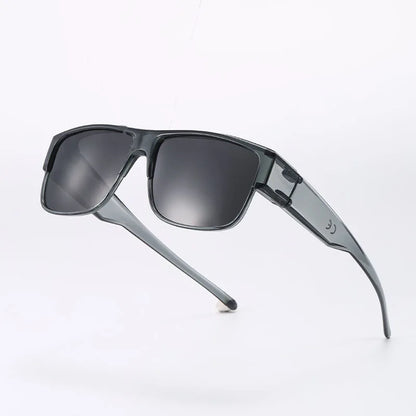 Fit Over Polarized Sunglasses for Men Women, Wrap Around UV400 Protection Eyewear for Driving & Outdoor Use