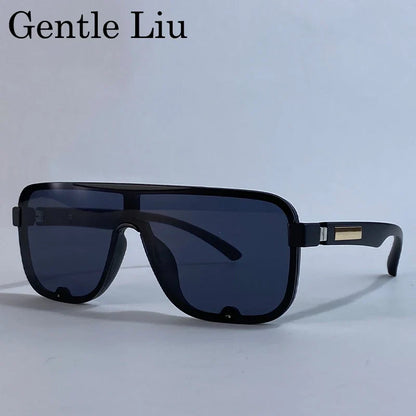 Polarized Classic Square Sunglasses Men Big Frame 2026 Luxury Brand Punk Shield Goggle Sun Glasses For Male UV400 Eyewear Shades
