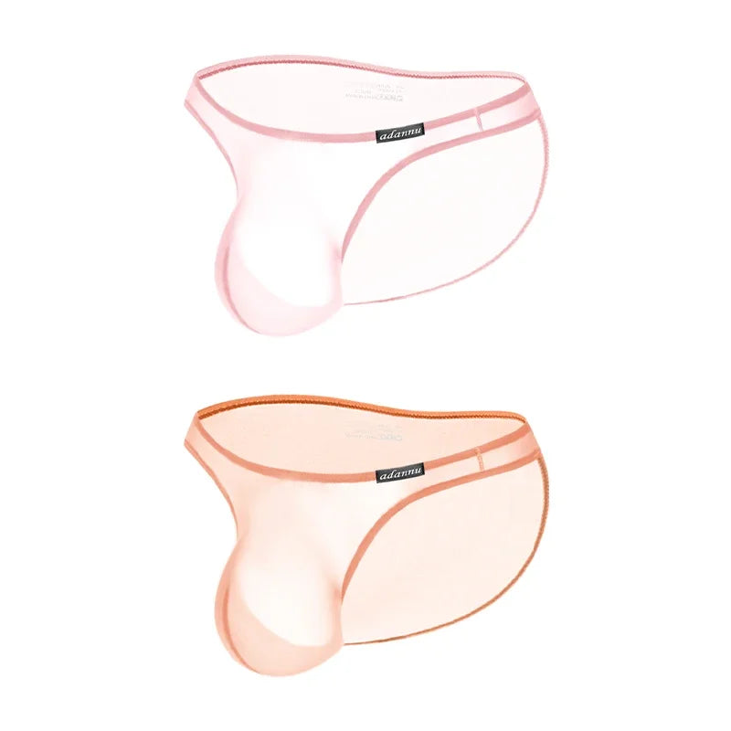 Men Underwear Low-rise Pouch Transparent