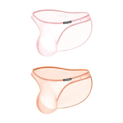 Men Underwear Low-rise Pouch Transparent