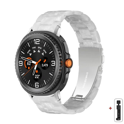 Samsung Galaxy Watch8, 9 & Ultra Resin Link Band, 40 Patterns