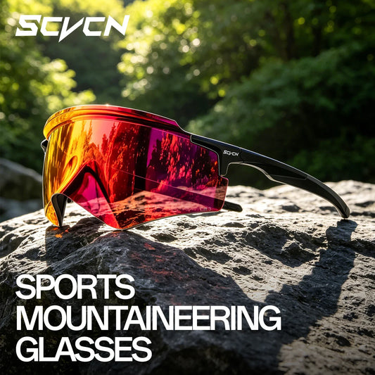 SCVCN Hydrophobic Outdoor Hiking Climbing Running Sports MTB Bike Riding Eyewear Sunglasses Men Women UV400 Photochromic Goggles