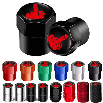 4PCS Aluminium Valve Stem Caps