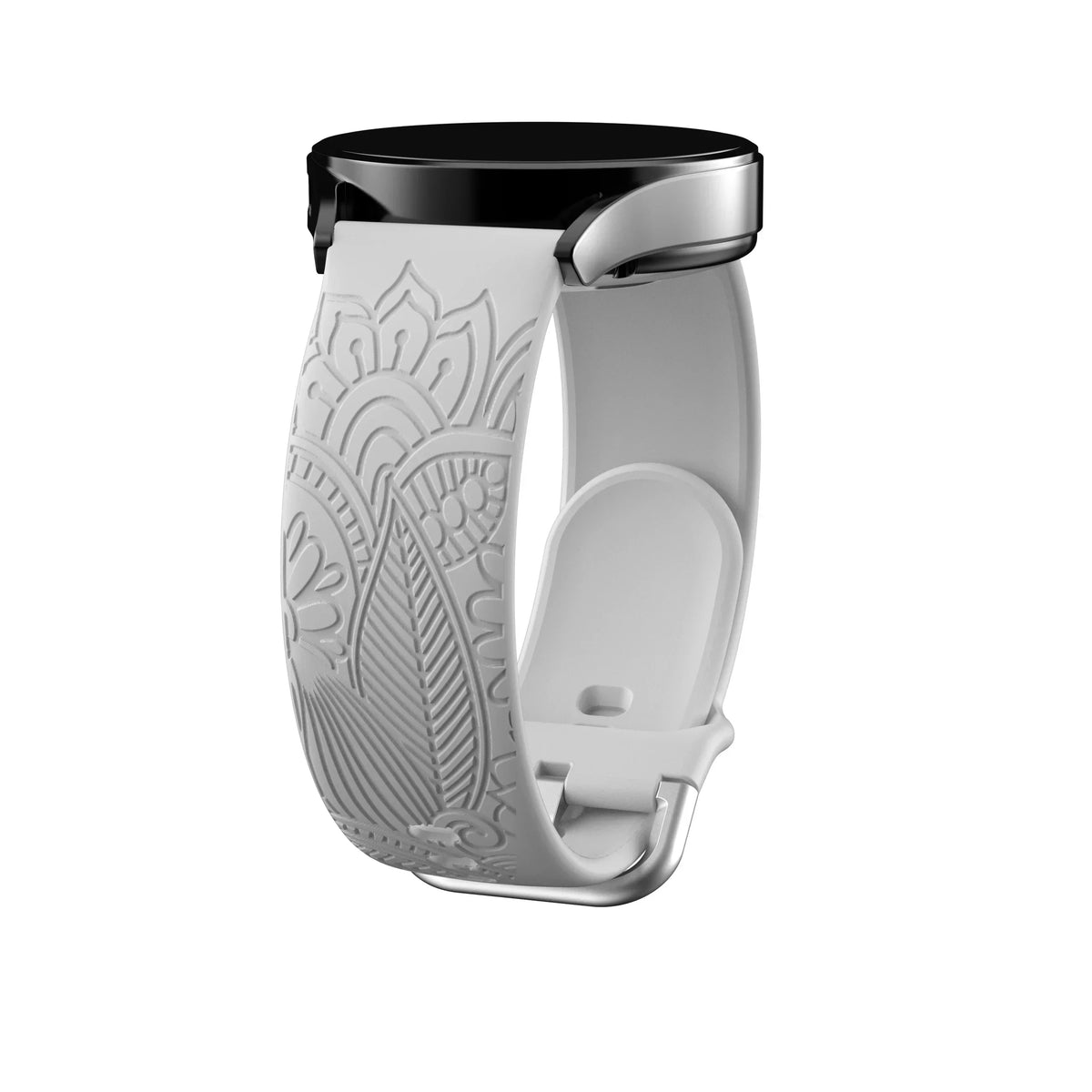 Samsung Galaxy Watch 7, 6, 5, 4 & FE Engraved Mandala Silicone Band