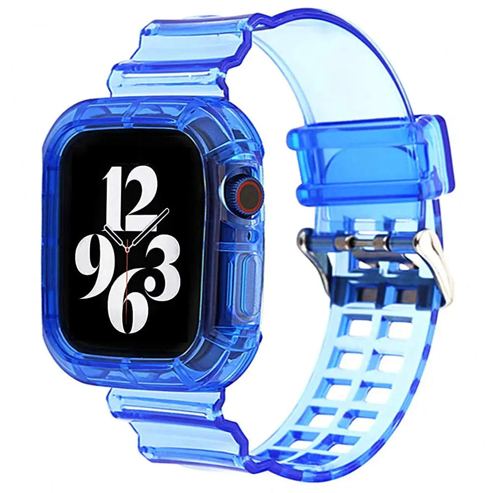 Apple Watch Soft Silicone Strap - Transparent Comfortable Fit